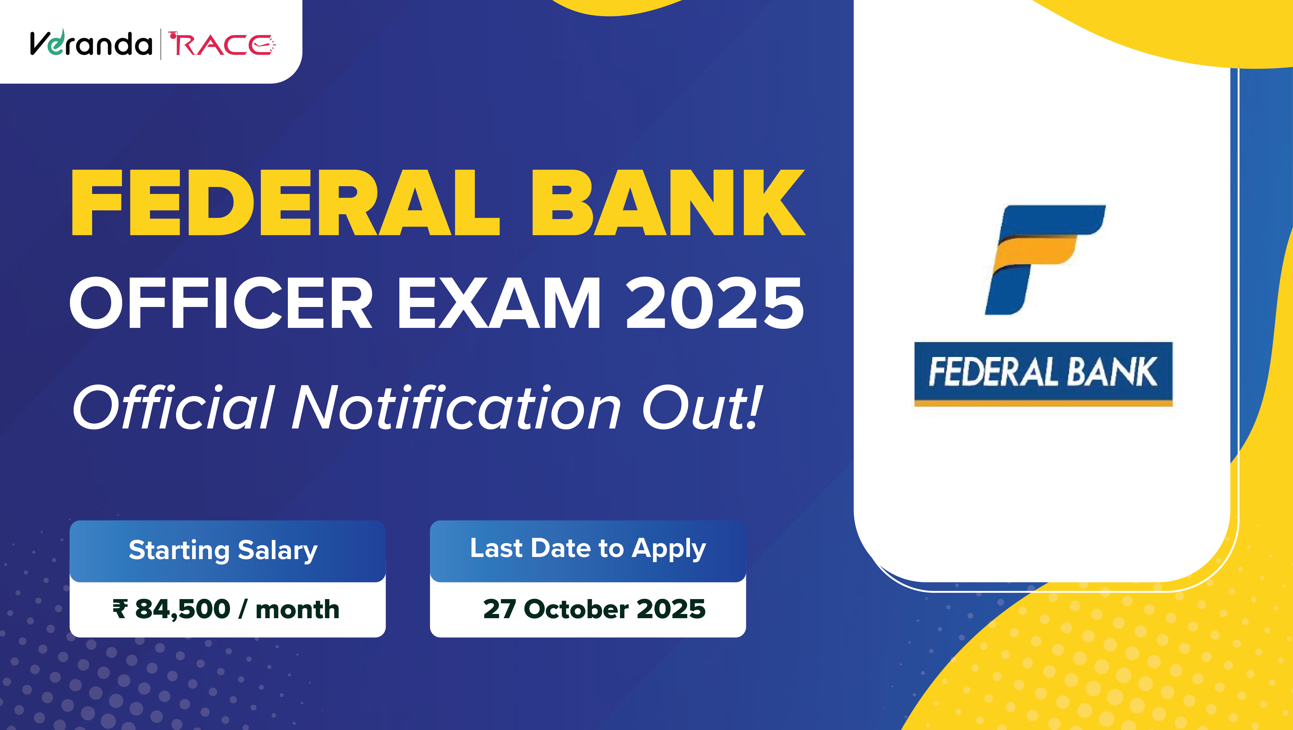 Federal Bank Officer Recruitment 2025 Notification Out, Online Application Starts, Apply Now